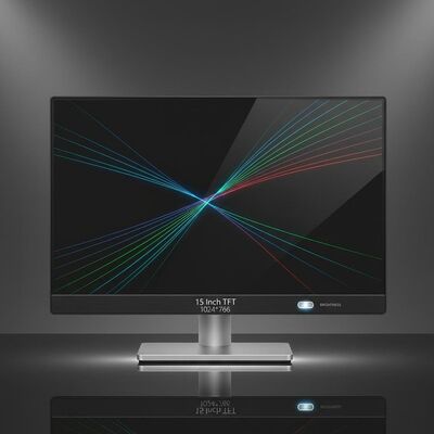 15 Inch TFT With Standard 1024*768 Resolution Support Brightness Customization