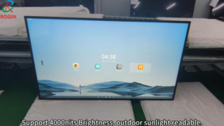 75 ইঞ্চি উচ্চ উজ্জ্বলতা LCD ডিসপ্লে 3840*2160 ভি-বাই-ওয়ান 4000 নিট ডিসপ্লে